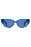 Rag & Bone 54mm Cat Eye Sunglasses In Blue
