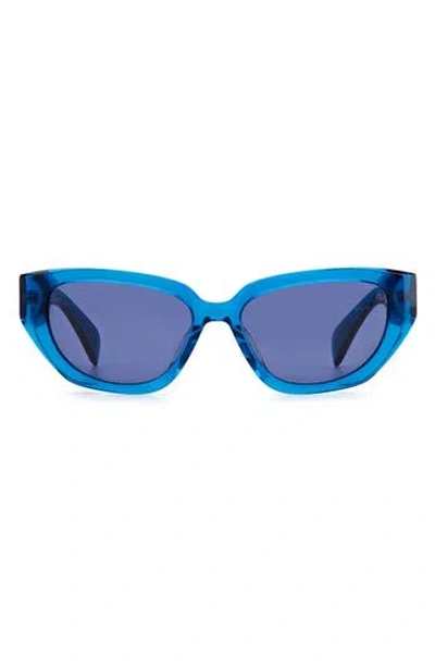 Rag & Bone 54mm Cat Eye Sunglasses In Blue