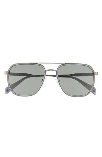 Rag & Bone 54mm Pilot Sunglasses In Gray