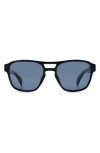 Rag & Bone 54mm Rectangular Sunglasses In Blue