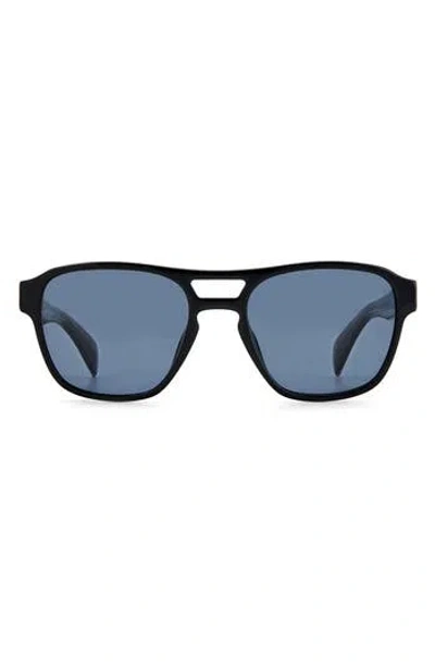 Rag & Bone 54mm Rectangular Sunglasses In Blue