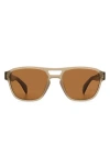 Rag & Bone 54mm Rectangular Sunglasses In Brown