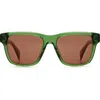 Rag & Bone 54mm Rectangular Sunglasses In Green