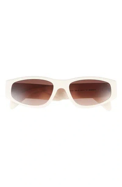 Rag & Bone 55mm Oval Sunglasses In Brown