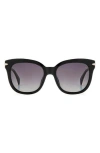Rag & Bone 55mm Square Sunglasses In Black