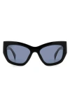 Rag & Bone 56mm Cat Eye Sunglasses In Black