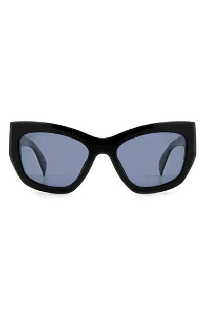Rag & Bone 56mm Cat Eye Sunglasses In Black