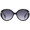 Rag & Bone 56mm Gradient Round Sunglasses In Z/dnublack/grey Shaded