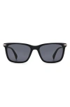 Rag & Bone 56mm Square Sunglasses In Matte Black