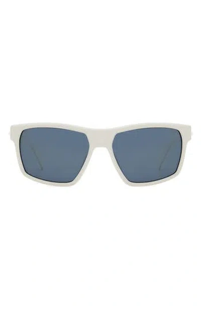 Rag & Bone 58mm Rectangular Sunglasses In Blue