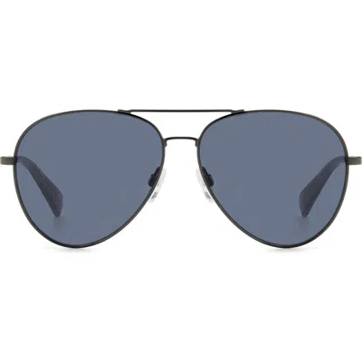 Rag & Bone 59mm Aviator Sunglasses In Dark Ruth Grey/grey
