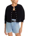 Rag & Bone Abby Scuba Cardigan In Black