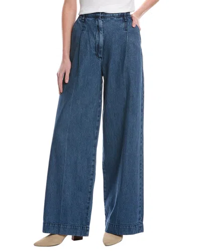 Rag & Bone Abigale Stark Pleated Trouser Jean In Blue