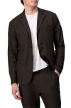 Rag & Bone Achilles Flannel Wool-blend Blazer In Brown