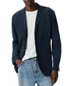 Rag & Bone Achilles Navy Cotton Blend Knit Sport Coat In Ink Blue