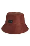 Rag & Bone Rag And Bone Addison Bucket Hat Redwood M/l In Black