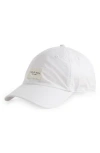 Rag & Bone Addison Graphic Print Baseball Cap In Antique White