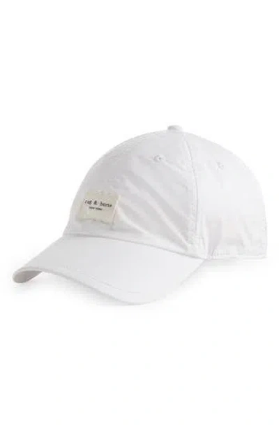 Rag & Bone Addison Graphic Print Baseball Cap In Antique White