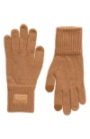 Rag & Bone Addison Wool Blend Touchscreen Gloves In Camel