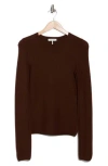 Rag & Bone Adiana Long Sleeve Wool Blend T-shirt In Morel
