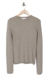 Rag & Bone Adiana Long Sleeve Wool Blend T-shirt In Silver Grey