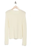 Rag & Bone Adiana Long Sleeve Wool Blend T-shirt In White