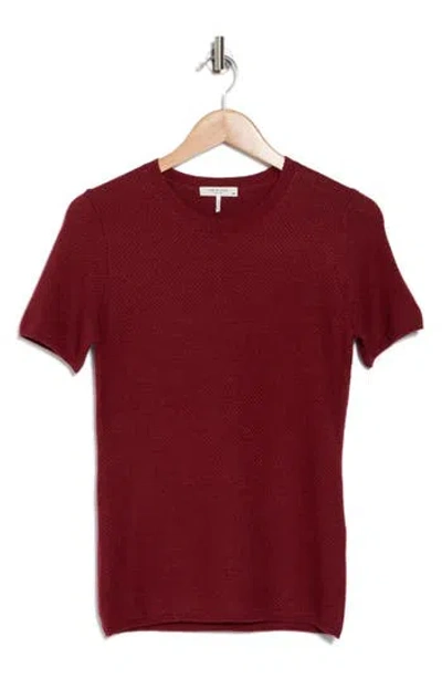 RAG & BONE RAG & BONE ADIANA WOOL BLEND SHORT SLEEVE SWEATER