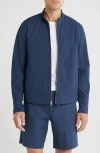 Rag & Bone Agnes Zip Up Seersucker Shirt