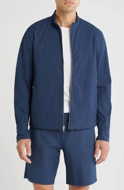 Rag & Bone Agnes Zip Up Seersucker Shirt