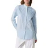 Rag & Bone Ainsley Long-sleeve Embroidered Shirt In Light Blue