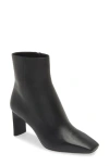 Rag & Bone Aja Leather Ankle Zip Booties In Black