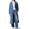 Rag & Bone Blue Featherweight Alora Denim Trench Coat In Beekman
