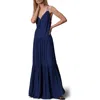 Rag & Bone Women's Amanda Tiered Maxi-dress In Deep Blue