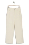 Rag & Bone Amaya Tweed Carpenter Pants In Ivory