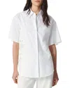 Rag & Bone Amy Lace Short Sleeve Button-up Shirt