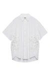 Rag & Bone Amy Lace Short Sleeve Button-up Shirt