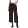 Rag & Bone Andi Ankle Wide Leg Corduroy Jeans In Dark Brown