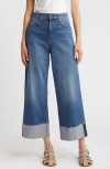 Rag & Bone Sofie Pebbles Ultra High-rise Wide Leg Jean In Clover