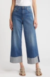 Rag & Bone Sofie Pebbles Ultra High-rise Wide Leg Jean In Clover