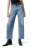 Rag & Bone Featherweight Andi High Waist Ankle Wide Leg Jeans In Beacon