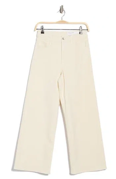 Rag & Bone Annie High Waist Crop Wide Leg Jeans In Ecru