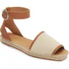 Rag & Bone Anteros Cotton Peep-toe Espadrilles In Natural Leather