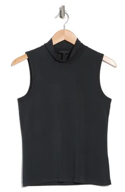 Rag & Bone Arina Turtleneck Tank In Black