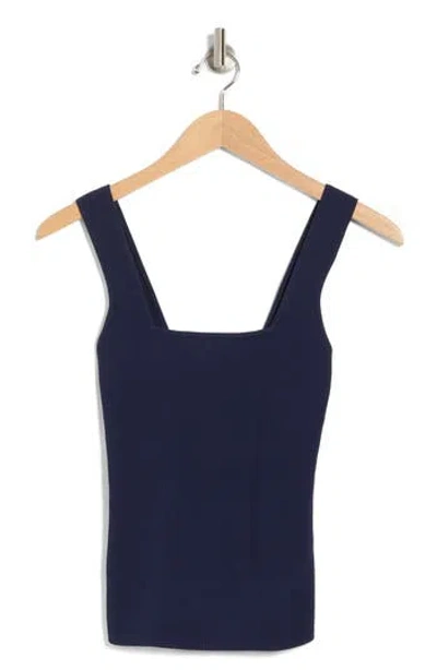 Rag & Bone Asher Square Neck Tank In Navy