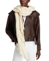 Rag & Bone Astra Lurex Scarf In Turtledove