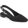 Rag & Bone Astra Slingback Flat In Black Denim