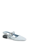 Rag & Bone Astra Slingback Flat In Sky