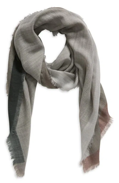 Rag & Bone Astrid Wool Scarf In Midgray