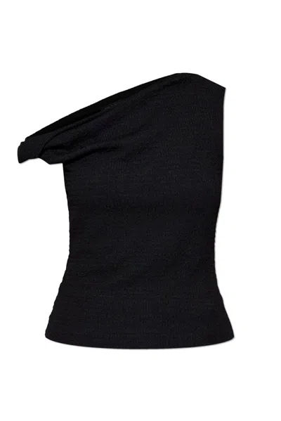 Rag & Bone Asymmetrical Top In Black