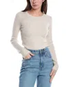 Rag & Bone Audrina Ribbed Crewneck Sweater In Off White